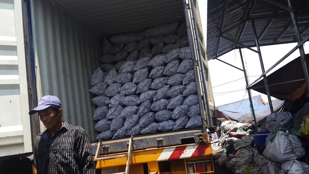 Loaded container ready for dispatch