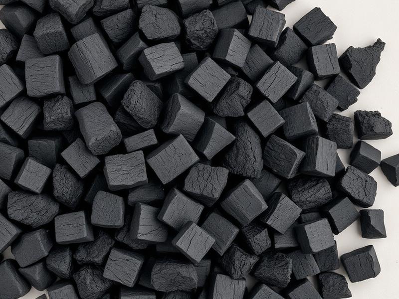 Hardwood charcoal pieces supplied by a Nigerian charcoal producer